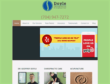 Tablet Screenshot of doylechiropractic.com